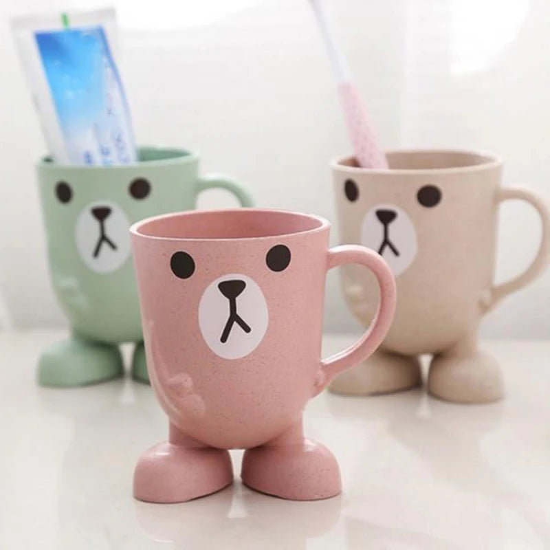 Bear Face Toothbrush Holder Mug